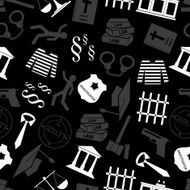 justice and law gray seamless pattern eps10