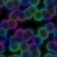 Seamless bacteria dark rainbow pattern