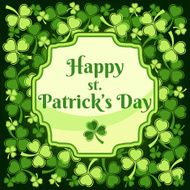 Saint Patricks Day Label