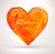 Water Color Brushstroke heart Background