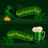 st Patrick&#039;s day background cartoon vintage template vector illustration N2