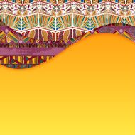 Abstract background with elements of Tribal Vector illustration