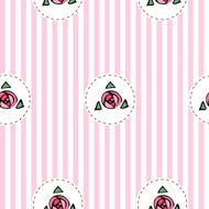 Pink seamless pattern with roses
