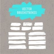paint brush strokes set