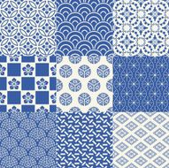 seamless japanese mesh and motif pattern N5