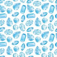 Blue diamond seamless texture vector N2