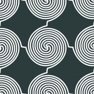 Seamless black and white geometric pattern ornamental N5