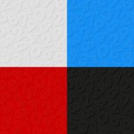 Set of seamless patterns with numbers