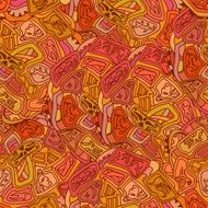 Seamless red texture with ornament tribal style Ethnic