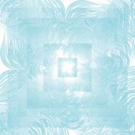 Blue abstract floral background Retro style with flourishes N2