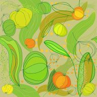 Seamless pattern with fruit N2