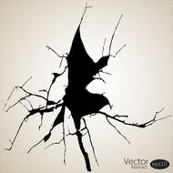 Abstract branch background Vector illustration