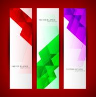 Set banner abstract illustration N10