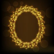 Shiny beautiful floral design decorated frame N2