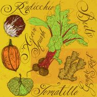 Mixed Vegetables with calligraphy N2