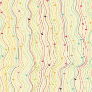 Hearts and stripes seamless pattern