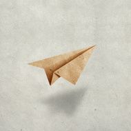 Aircraft recycled paper craft