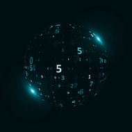 Digital code background N16