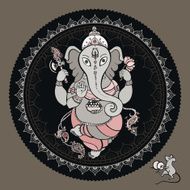 Ganesha Hand drawn illustration N4