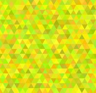 seamless pattern of colored triangles yellow