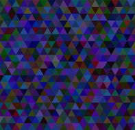 seamless pattern of colored triangles blue