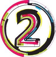Colorful Grunge Font NUMBER 2