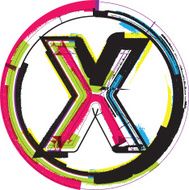 Colorful Grunge Font LETTER x N3
