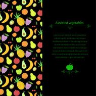 Fruit vector background N3