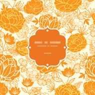 Vector golden art flowers frame seamless pattern background N2