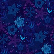 Modern flower pattern
