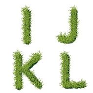 Green Grass Alphabet I J K L