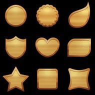 Wood elements set