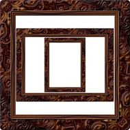 Wooden picture frame generated isolated texture
