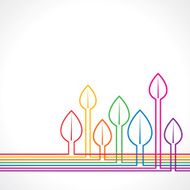 Colorful leaf background stock vector