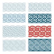 Edges of medieval style(Celtic knot) N8