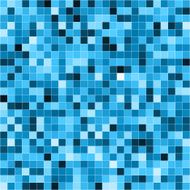 Abstract digital blue pixels seamless pattern background N2