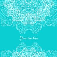 Invitation card with lace ornament N7