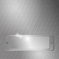 Abstract grain-oriented metal background with plate