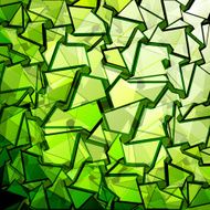 3d vector green background