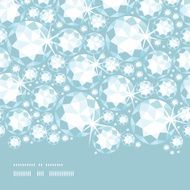 Shiny diamonds horizontal border seamless pattern background
