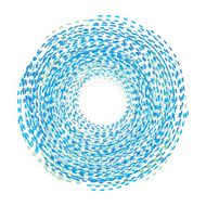 Abstract background Circle of the dotted line Blue and white