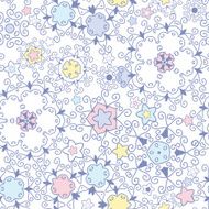 ornamental abstract swirls seamless pattern background