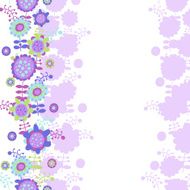 Flower background with a place for text