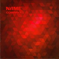 Red abstract mosaic background