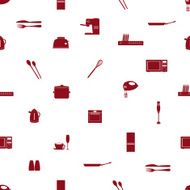 kitchen icon pattern eps10 N2