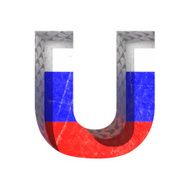 Vector Russian cutted figure u Paste to any background N2