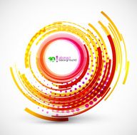 Abstract technology circle background