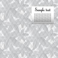 white geometric pattern with triangles and flower petals