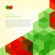 Abstract Background With Red And Green Cubes N2