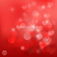 Valentine&#039;s day shiny red background vector illustration N2